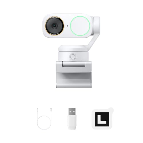 Image of Insta360 Link 2 Pro - 4K PTZ Webcam for PC /Mac, 1 /1.3 inch Sensor, Low-Light, AI Tracking, HDR, Directional Noise-Canceling Mics, Supports Stream Deck, Zoom, Twitch for Streaming or Meetings（Arctic White）