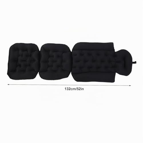 Garosa Oreiller de Bain Tout Corps Démontable et Lavable pour Spa Antidérapant Ventouses Fortes Coussin pour Tête Cou Dos Épaules