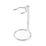 HighFitt AZN Shaving Brush Stand for Shaving Brush Holder Stainless Steel Chrome Silver Colour for Home or Barber Salon