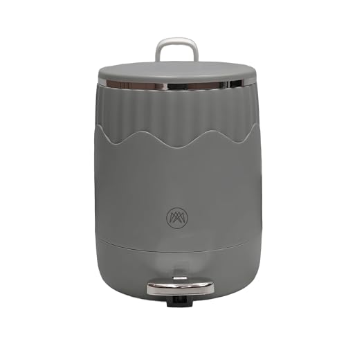 Image of TREE PULP & CO Stylish & Durable Dustbin for Home, Office & Bathroom - Premium Trash Can for Kitchen, Living Room & Workspace - Reinforced, Lightweight & Deformation - Resistant (Grey)