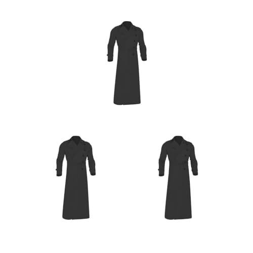Trench homme noir en lot de 3 coupe-vent doux taille 2XL