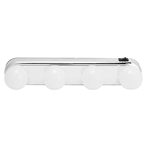 Yosoo Health Gear Kit di 4 Luci per Specchio da Trucco a LED con 4 Lampadine Dimmerabili, Striscia di Illuminazione Flessibile per Parete del Bagno o Specchi da Toeletta, Luce Diurna