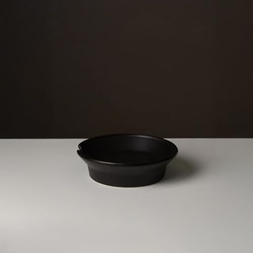 華月 萬古焼(ばんこやき)TOBAN ブラック 調理兼用食器 直火・電子レンジ・オーブン対応 18.8×18.8×5.3cm 陶器