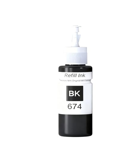 Cartouche d'encre noire 100ml pour imprimante L805 L1800 674 L850