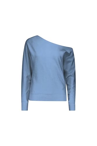 Image of Minnie Rose Womens Long Sleeve Off The Shoulder Cotton Cashmere Pull Over Sweater