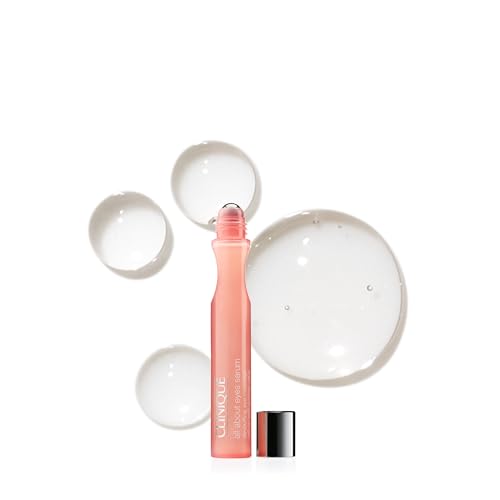 Clinique All About Eyes Serum De-Puffing Eye Massage For Dark Circles With Caffeine | Hydrating, Brightening + Depuffing, 0.5 fl. oz