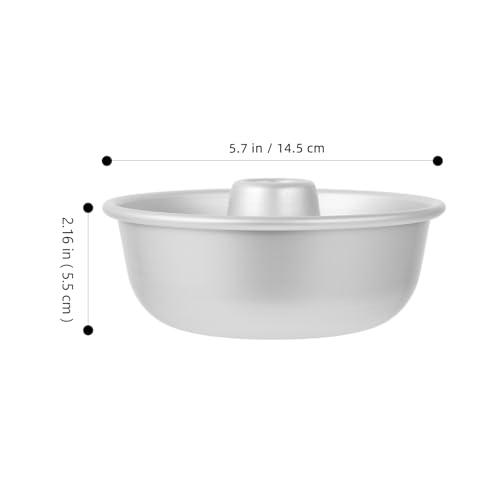 Lurrose 5.71" Aluminium Ring Cake Tin, Non-Stick Savarin Mould for Baking, Professional Doughnut Maker Pan for Home Kitchen DIY - Image 3