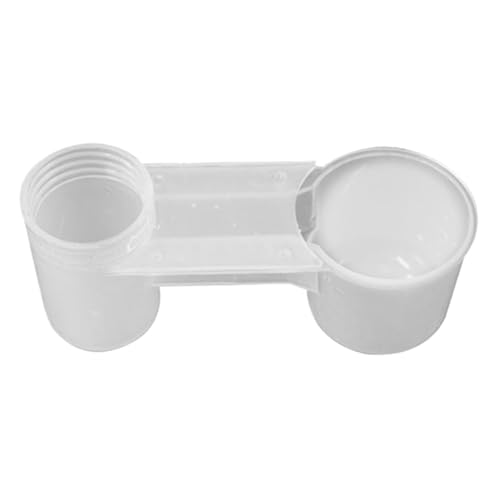 Suministros de taza de jaula de aves de corral, alimentador automático para bebedores de aves - Copa de alimentación para bebedores de aves que ahorra agua - Dispositivo de diseño a