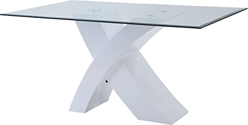 Glass Dining Table for 6-8 People