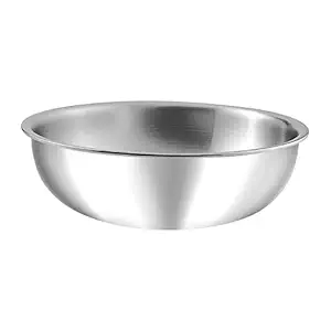 Vinod Platinum Triply Stainless Steel Tasla 1.2 Litres Capacity (20 cm Diameter) Toxin-Free|Multi-Purpose| (Induction and Gas stove Friendly) Silver