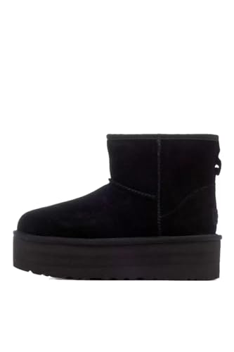 UGG Classic Mini Platform, Mode-Stiefel, Black,