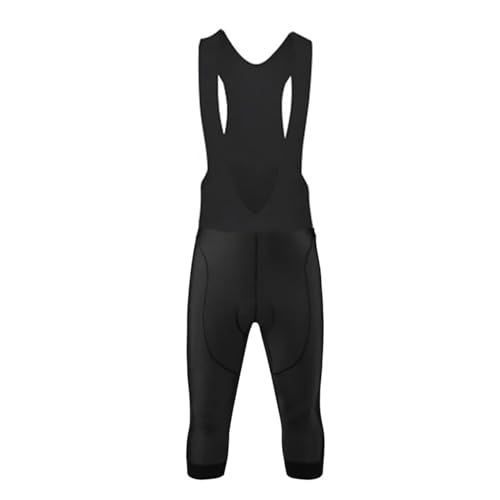 Culote Ciclista Pantalones cortos negros con pechera for ciclismo for hombre, pantalones cortos con almohadilla de Gel 19D for verano, pantalones for bicicleta 3/4, pantalones cortos for exteriores gr