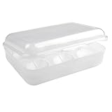 NiuLumea Contenedor de almacenamiento de huevos para exteriores, 6 celdas, impermeable, a prueba de golpes, PP con hebilla segura para camping, picnic, cocina
