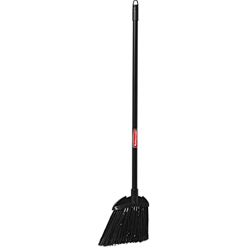 Rubbermaid Commercial Products Executive Series Lobby Broom, Vinyl Handle, Black, for Professional/Janitorial Cleaners, Light-Duty Industrial Cleaning/Sweeping of Indoor Floors/Hardwoods, Pack of 6