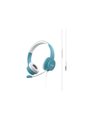 Celly Headphone Jack with Microphone Light Blue
