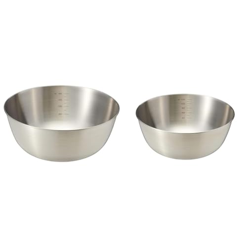 【セット買い】無印良品 ステンレスボール シルバー 約直径22×高さ9.5cm MCC16A9S + ステンレスボール シルバー 約直径19×高さ8cm MCC15A9S