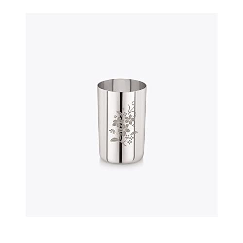 Neelam Stainless Steel 7 22G Laser Royal Glass, 300 ml, Silver