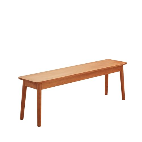 Banco de Madera para Entrada, Mesa de Comedor, Banco de Madera para el Extremo de la Cama, Banco de Interior para Dormitorio, casa de Campo, Banco Estrecho con Ventana para Pasillo, Sala de