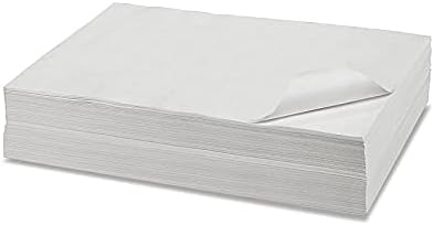 White Craft Paper - 100 Sheets of 18" x 24"; Ideal for Paints, Wall Art, Easel Paper, Gift Wrapping Paper and Kids Crafts - Made in USA