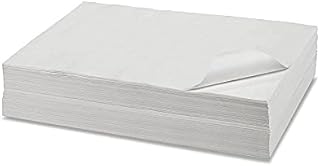 White Craft Paper - 100 Sheets of 18" x 24"; Ideal for Paints, Wall Art, Easel Paper, Gift Wrapping Paper and Kids Crafts - Made in USA
