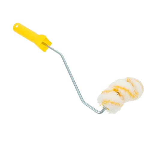 DOITOOL Rullo Per Verniciatura Per Tubi e Superfici Curve Testina in Poliestere Antiperdita Peli, Mini Rullo Per Professionisti e Hobbisti, Applicazione Uniforme e Finitura Liscia