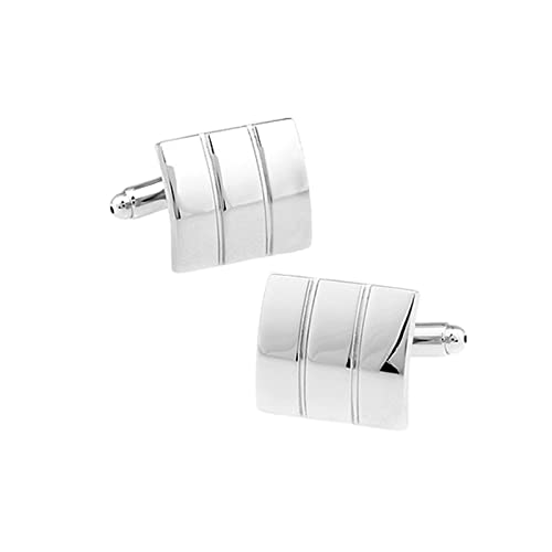Set de Mancuernillas y Camisas Daesar Cuadradas Plata miniatura 1