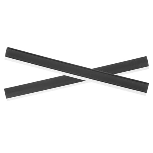 IWOWHERO 2Pcs Dustpan Lip Replacement Strips Edge Protector for Garbage Shovel Durable Inlet Pressing Strips for Dustpan Repair Edges