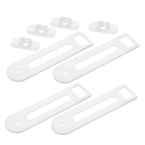 Toddmomy 4 Pezzi Serrature per Armadietti in Plastica Blocchi di Sicurezza Forma di U per Sportelli e Cassetti Chiusure Resistenti per Frigorifero Cucina e Armadi Facili da Usare e Adatte