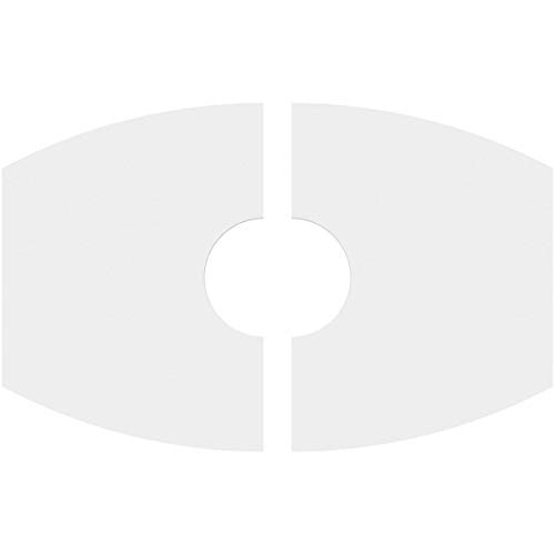 Image of Ekena Millwork CMP22X14KY2-05000 Kailey Architectural Grade PVC Contemporary, Two Piece Urethane Ceiling Medallions 22 inchW x 14 5 /8 inchH x 5 inchID x 11 3 /4 inchC x 1 inchP