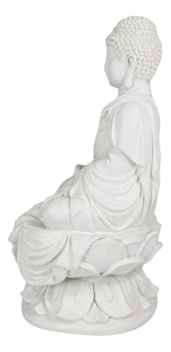 Ebros Eastern Enlightenment Meditating Buddha Amitabha Statue 7.25" Tall For Home Altar Zen Decoration Housewarming Decor #TOP4