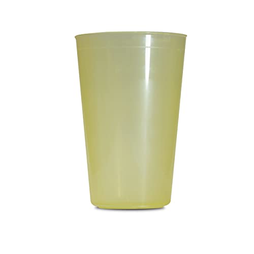 HA MARKET Lot de 50 Gobelets Durables et Réutilisables Jaunes - Capacité 30cl - Plastique...
