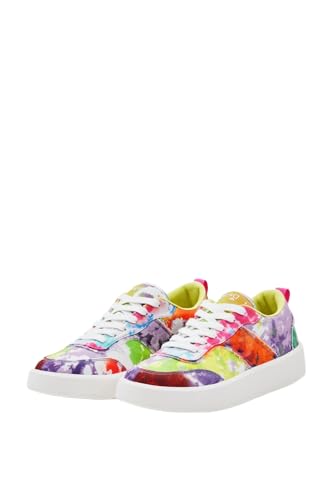 Baskets Desigual à plateforme épaisse pour rehausser un style casual avec du patchwork coloré