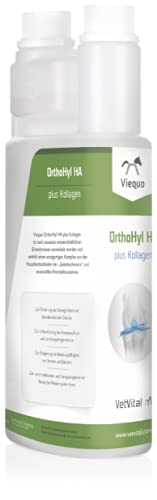 VetVital Viequo OrthoHyl HA Plus Kollagen | 1 l | Ergänzungsfuttermittel für Pferde | Zur Förderung der Beweglichkeit und Belastbarkeit der Gelenke | Für Pferde jeden Alters Cover