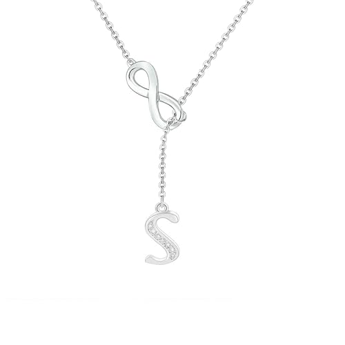 SAMINO Collar de Colgante Collares de la Letra A - Z Regalo de Cu...