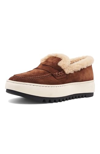 Aquatalia Women's Amelia Brandy/Ecru Suede