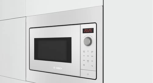 Bosch BFL523MW3 Serie 2 Einbau-Mikrowelle, 38 x 50 cm, 800 W, Drehteller 27 cm, Türanschlag Links, AutoPilot 7 7 Automatikprogramme, Reinigungsunterstützung, LED-Touchdisplay – Bild 3