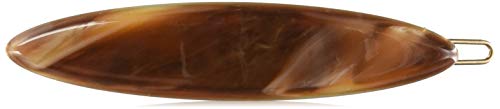 France Luxe Oblong Tige Boule Barrette - Caramel Horn