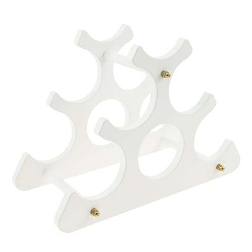 Soporte de madera para 6 botellas de vino de mesa miniatura 7