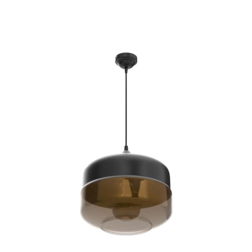 Homesake® Glass Pendant Light Black Loft Bar Counter Dining Room Creative Ceiling Hanging Lamp, Home Decorative Items, (Black, Murray)