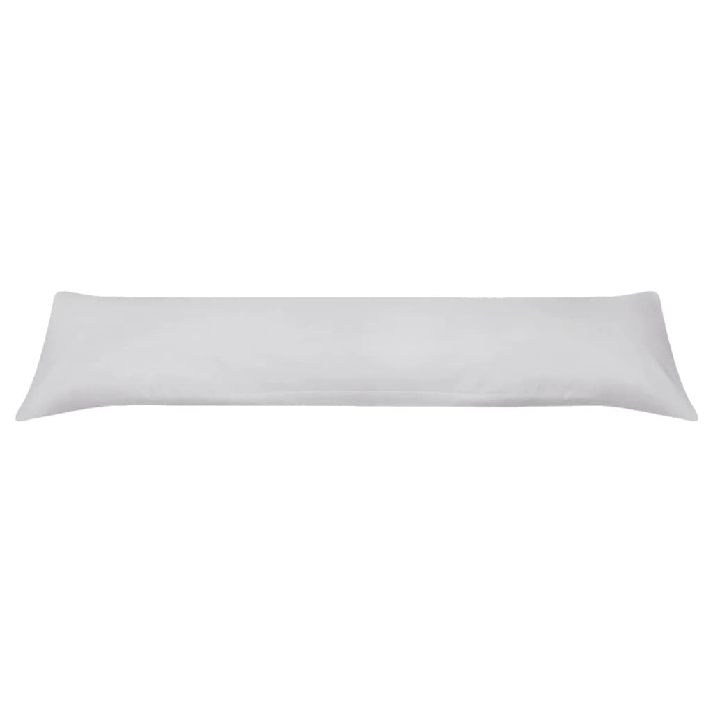 Seitenschläferkissen 40 x 145 cm Grau, Mikrofaser mit Baumwollfüllung, Abnehmbarer Bezug, waschbar bis 40℃, ergonomisch für Kopfkissen, Nackenkissen, Bauchschläferkissen, atmungsaktiv