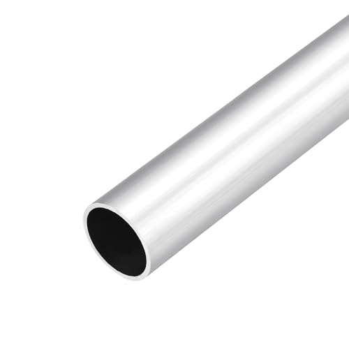 DMiotech (28mm OD x 25mm ID) Tubo Redondo de Aluminio 6063 de 300mm de Longitud para Construcción de Estructuras Metálicas en Proyectos de Bricolaje