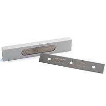 Glass Polish 6 inch 150mm Pack of 25 Carbon Steel Scraper Blades, Double-Edged Blades for SCRATCHLESS Glass Scraper - GP15044