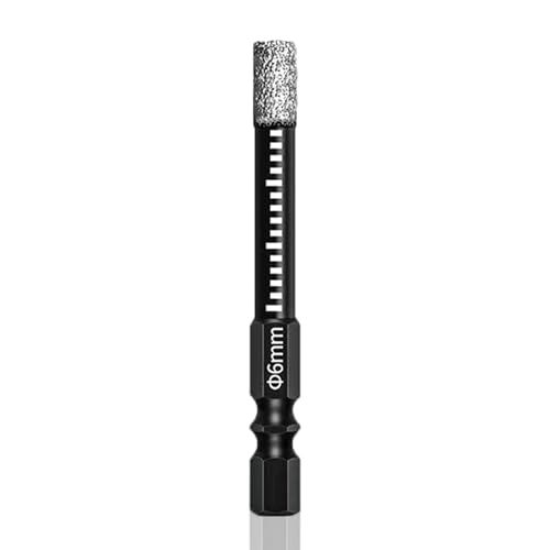 1PCS 6mm Broca de diamante,Brocas de diamante de azulejos de porcelana,punta de carburo de perforación,para Cerámica, Granito, Vidrio, Porcelana, Azulejos, Gres fino