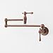 Signature Hardware 954008 4.6 GPM Double Handle Wall Mounted Retractable Pot Filler - Brushed Gold