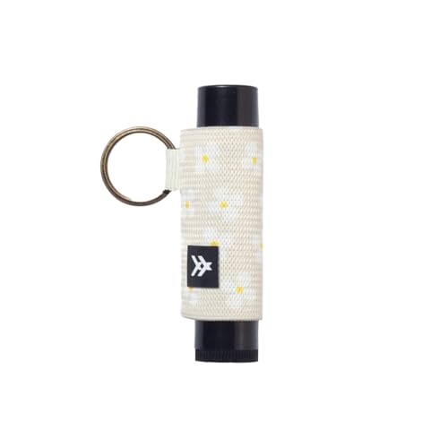 Thread Wallets Elastic Chapstick and Lip Gloss Holder Keychain (Luna Beige)