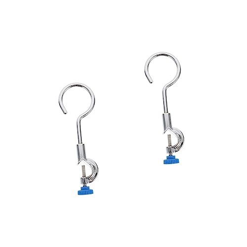 NAMOARLY 2 Pcs Support Ring Lab Stand Ring Sturdy Flask Support Open Beaker Ring Support Laboratory Clamp Holder Lab Stand Retort Flask Clamp Beakers Lab Support Retort Ring Iron Silver