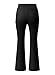 blibean Teen Girls Bell Bottom Pants Flare Bootcut Wide Leg Trousers Kids Uniform High Waist Chino Pant Fall School Formal Dress Pockets Clothes Size 14 15 16 Years Old Black