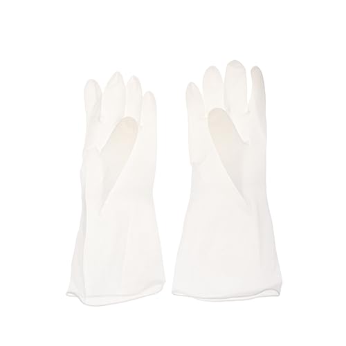 Ipetboom 3pair Lightweight Dishwashing Gloves Kitchen Gloves Washing Household Non-latex White Cleaning Dusting