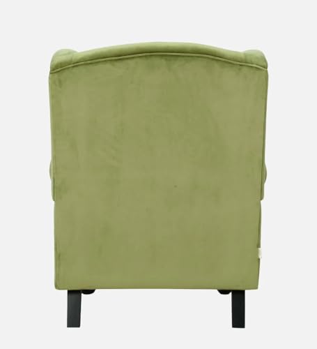 Image of Lakdi The Furniture Modern Emerald Green Velvet Accent Chair with Quilted Cushions & Gold Metal Legs, Contemporary Living Room Club Seat | 5 Years Warranty | Free Assembly - 15185269