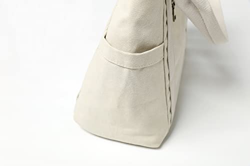 Jeelow Canvas Shoulder Tote Bag Double Handles Fashion Handbag Purse For Men & Women4